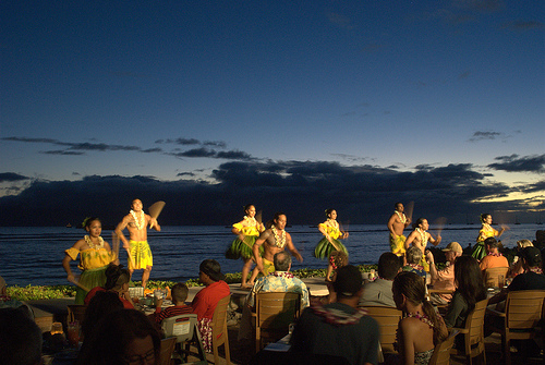 Our unforgettable first luau The Feast at Lele in Maui  There's No