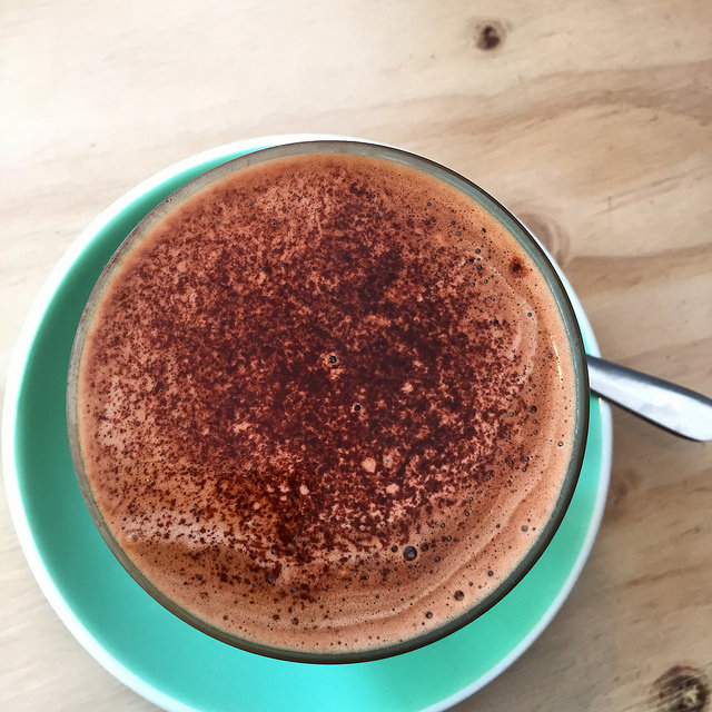 Dairy free, almond milk coffee in Australia